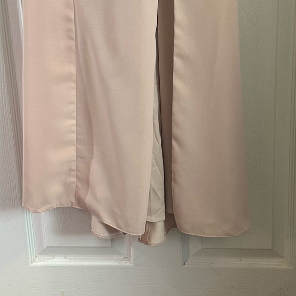 Lovely Dressy Collection off shoulder split skirt pink Sleeveless Gown NWT - Picture 9 of 10